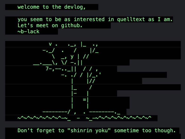 console.log('Hello Forest!');